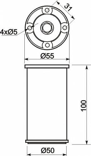 Furniture leg <br>NM-BD867 