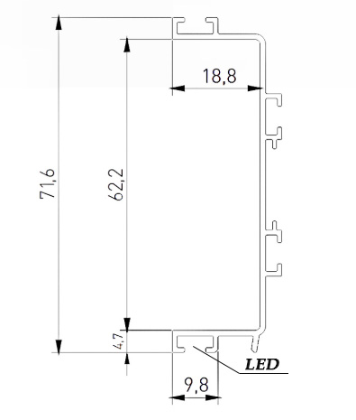 VELLO frosted glass 3m 