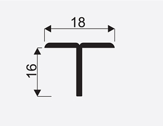 T-shaped profile 3 m 